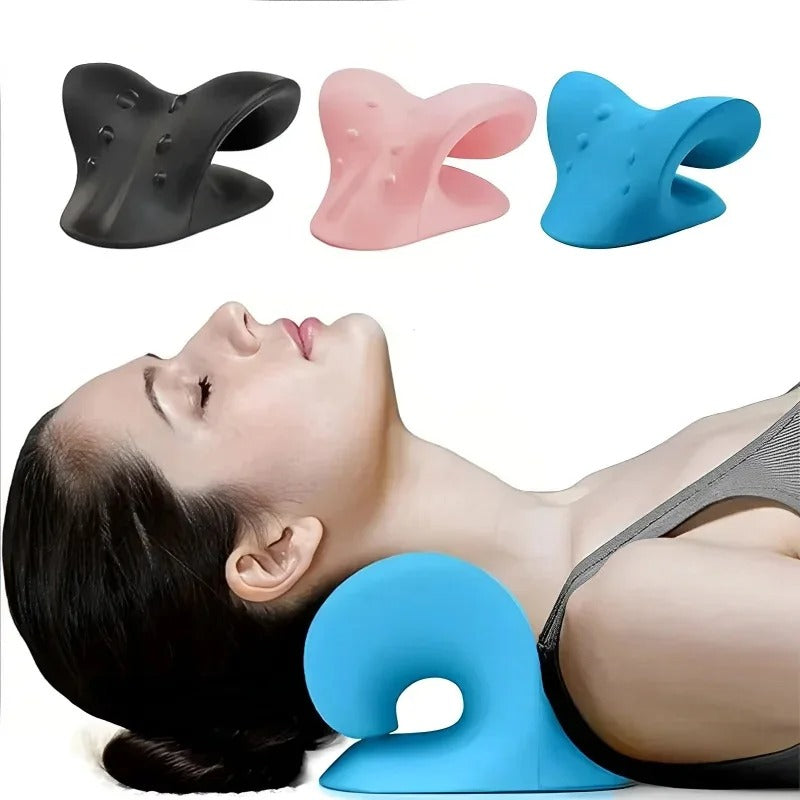 Cervical Neck Traction Pillow for Neck & Shoulder Relief - Eastern Power Wellness Tech