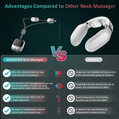 Mini Portable Smart Hanging Neck Massager Relief Relax - Eastern Power Wellness Tech