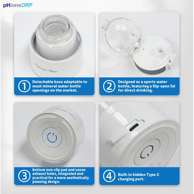 Molecular Hydrogen Water Bottle - Eastern Power Wellness Tech