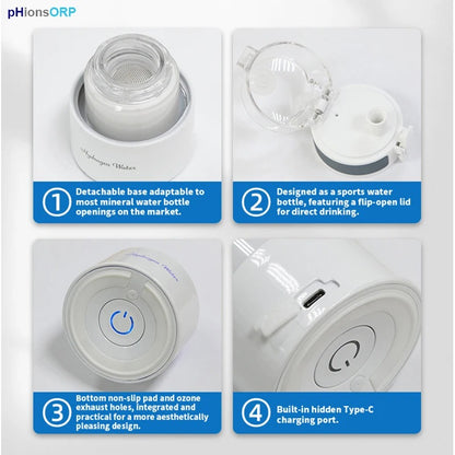 Molecular Hydrogen Water Bottle - Eastern Power Wellness Tech