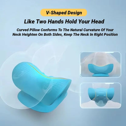 Cervical Neck Traction Pillow for Neck & Shoulder Relief - Eastern Power Wellness Tech
