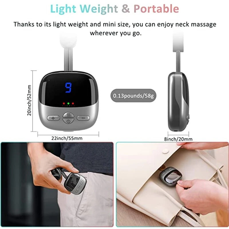 Mini Portable Smart Hanging Neck Massager Relief Relax - Eastern Power Wellness Tech