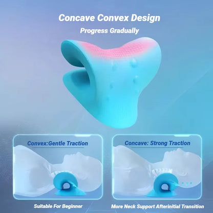 Cervical Neck Traction Pillow for Neck & Shoulder Relief - Eastern Power Wellness Tech