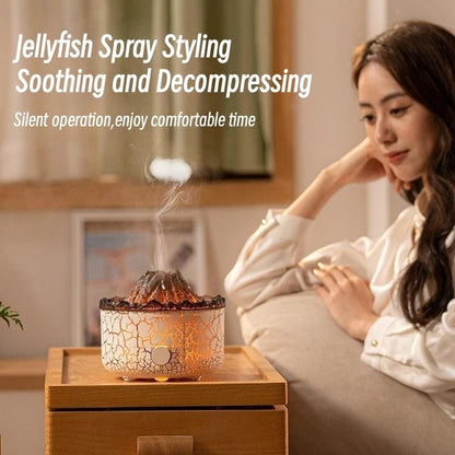 Zen Flame Essential Oil Diffuser with realistic flame mist effect