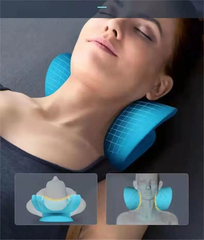 Cervical Neck Traction Pillow for Neck & Shoulder Relief - Eastern Power Wellness Tech