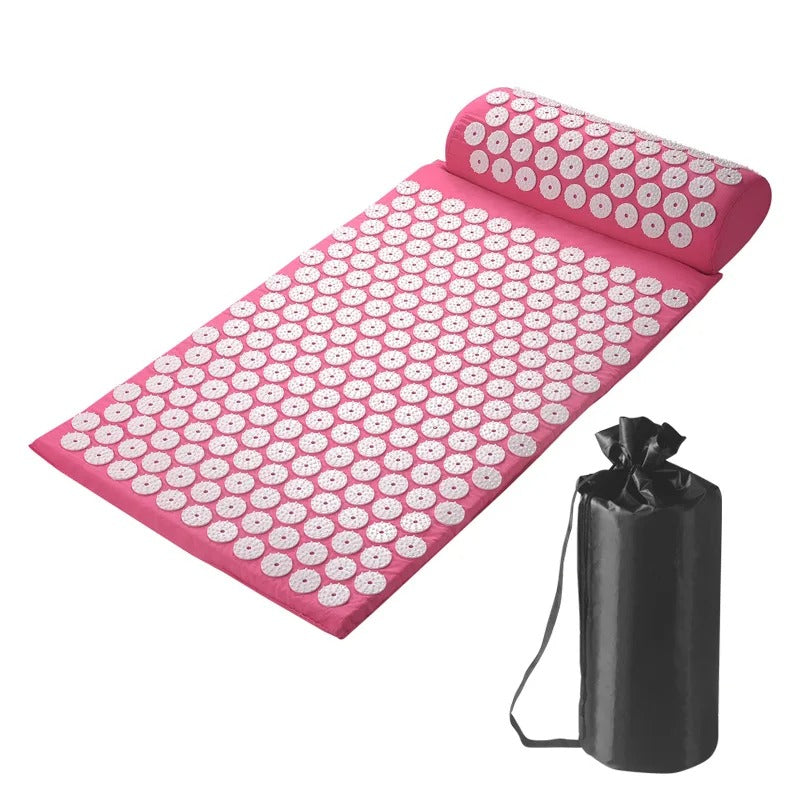Acupressure Mat & Pillow Set for Muscle Tension Relief