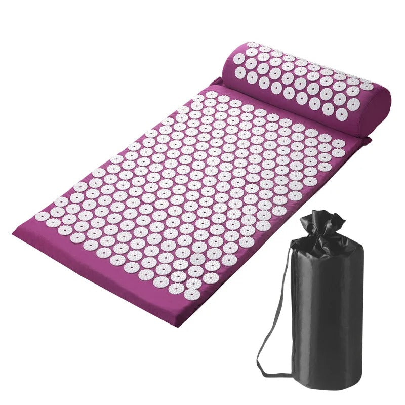 Acupressure Mat & Pillow Set for Muscle Tension Relief