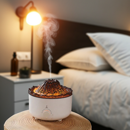Flame Effect Ultrasonic Aroma Diffuser with Humidifier – 560ml