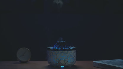 Flame Effect Ultrasonic Aroma Diffuser with Humidifier – 560ml